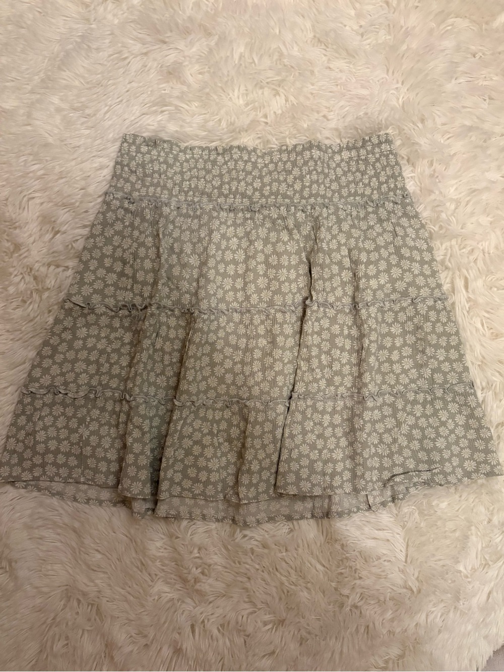 Pink Rose Floral Boutique Mini Skirt